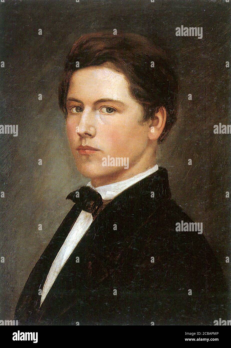 Leibl Wilhelm - Self Ritratto 1 - Scuola di Tedesco - 19 ° secolo Foto Stock