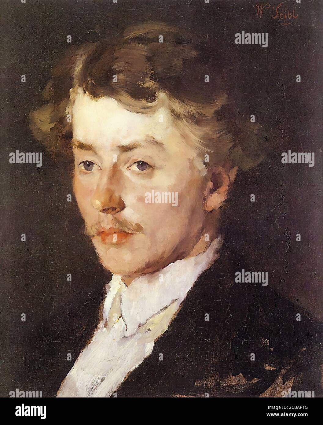 Leibl Wilhelm - Wilhelm TrÃ¼bner - Scuola di tedesco - 19 Secolo Foto Stock