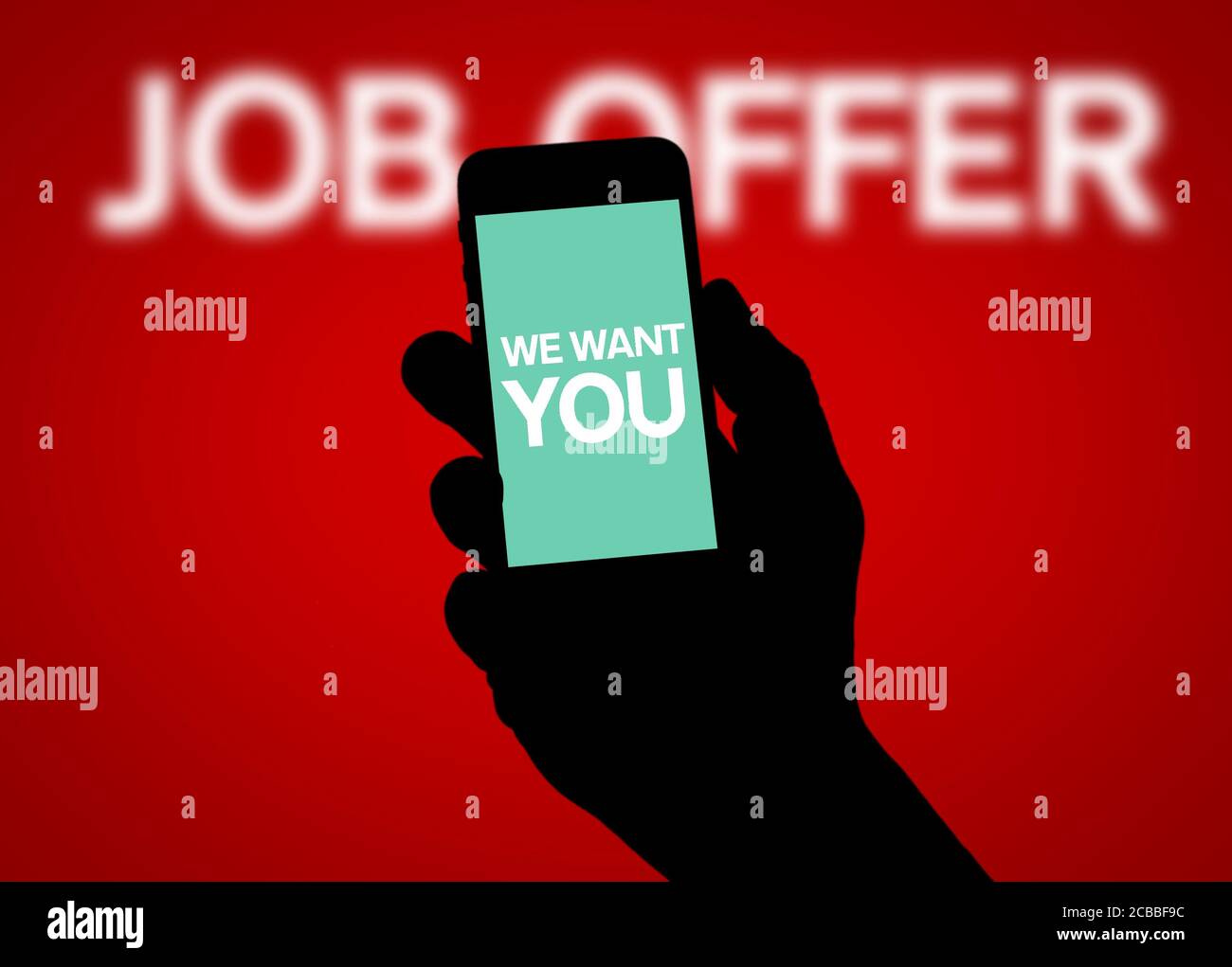 Offerta di lavoro Foto Stock