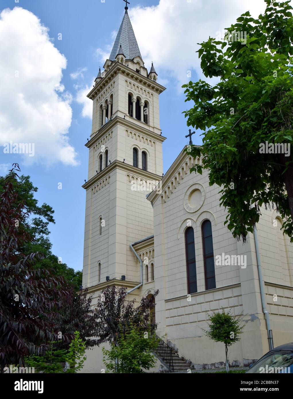 Cattedrale cattolica romana di San Giuseppe (Iosif), Sighisoara, Mures County, Romania. Foto Stock