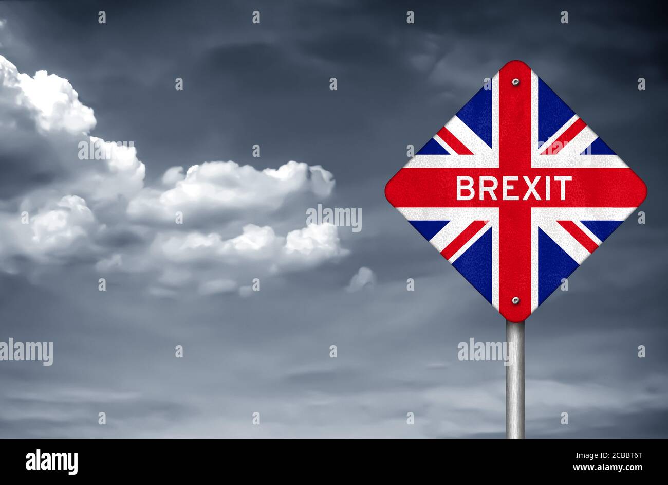 Brexit - il ritiro del Regno Unito dalla Unione Europea Foto Stock