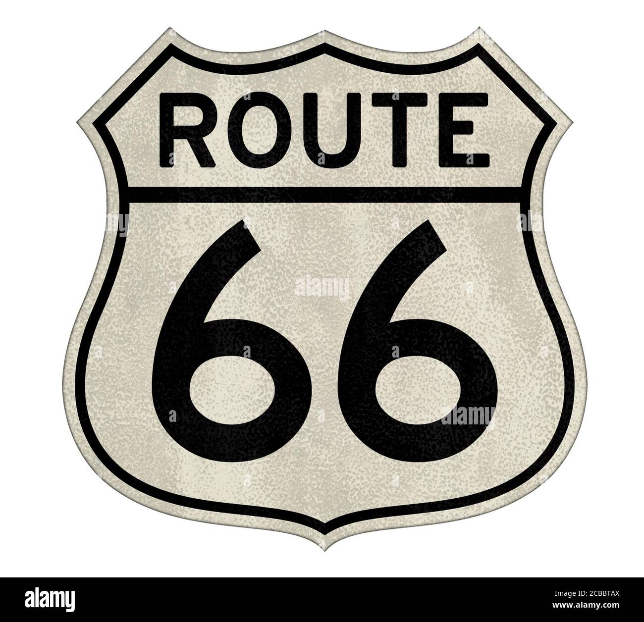 Route 66 cartello stradale Foto Stock
