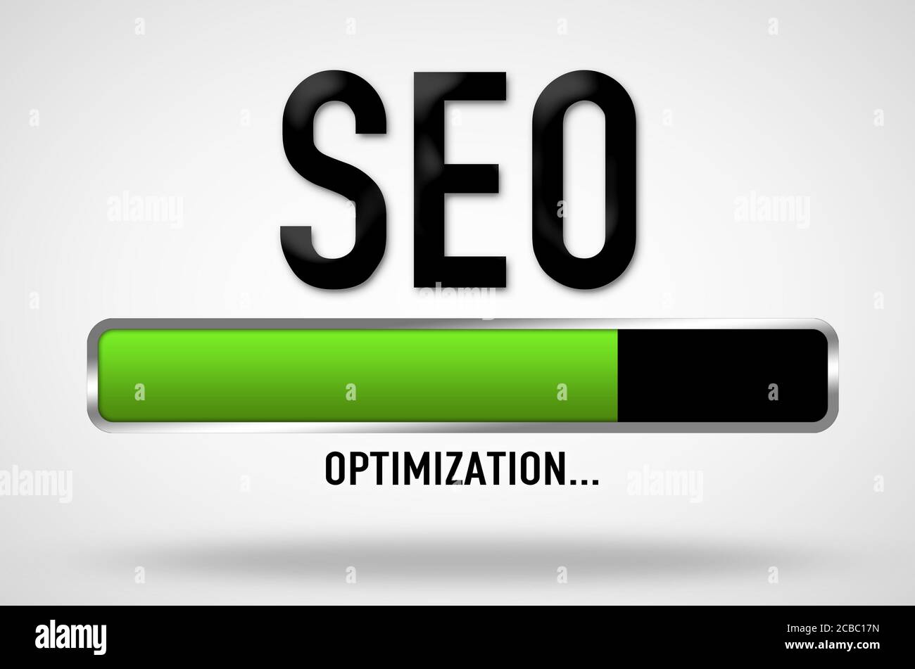 SEO - barra di caricamento Foto Stock
