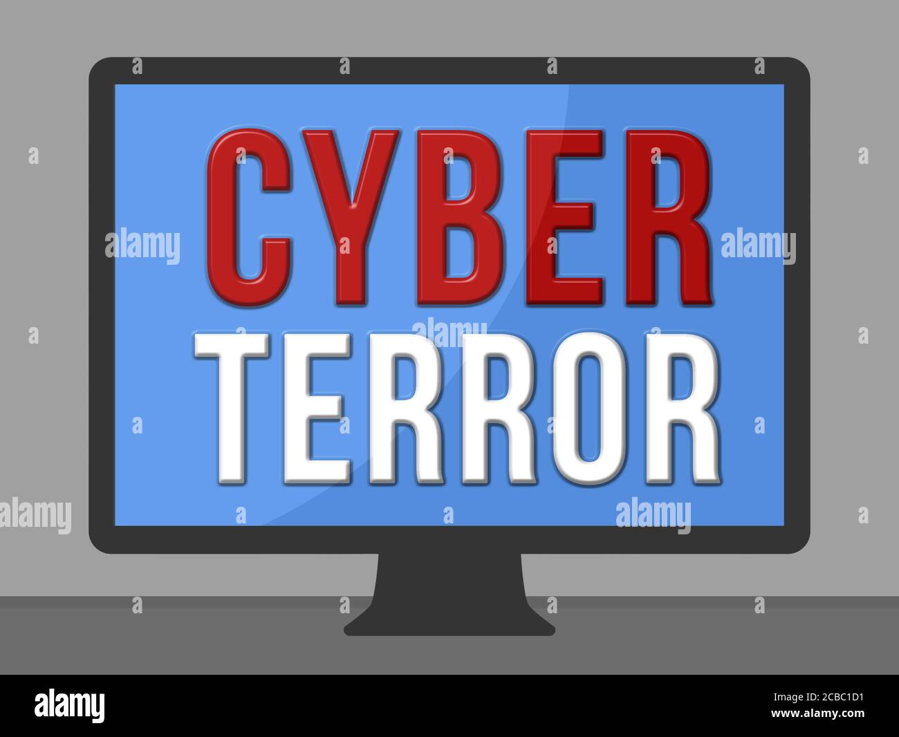 Terrore di Cyber Foto Stock