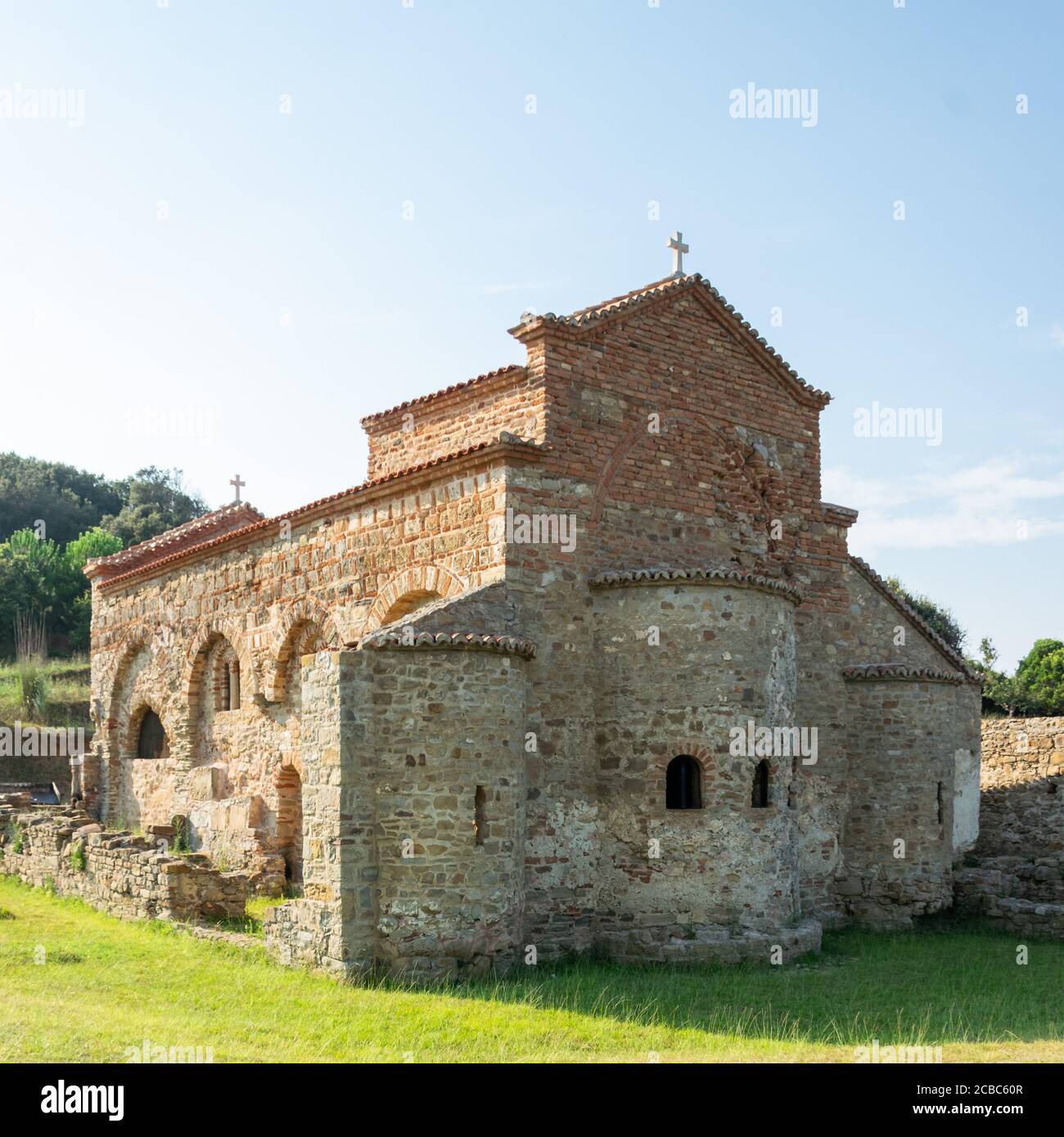 Chiesa di Sant'Antonio (conosciuta come Capo Skanderbeg) a Durrës, Albania. Foto Stock