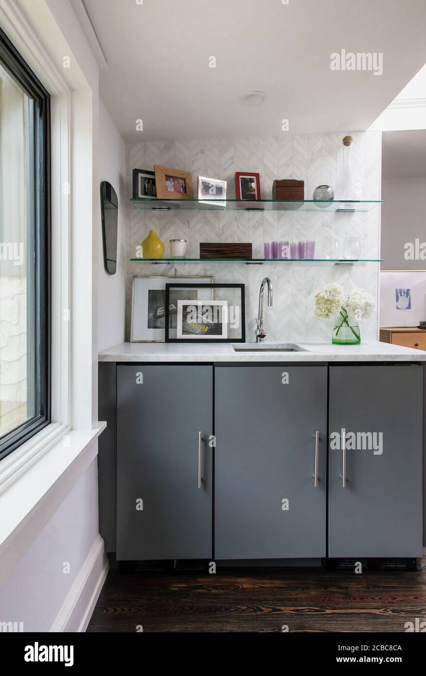 Camera, bar e cucina Foto Stock