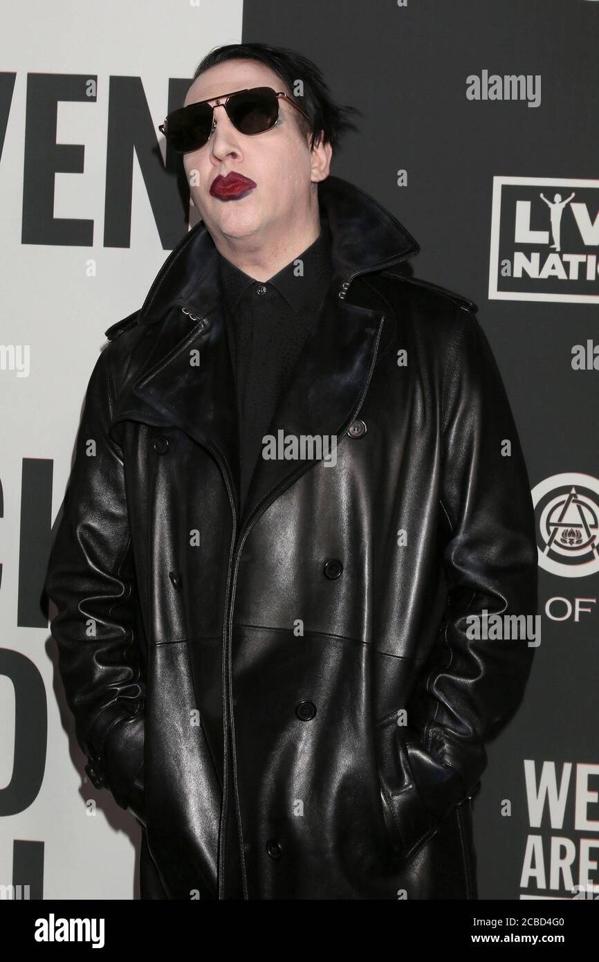 LOS ANGELES - JAN 4: Marilyn Manson at the Art of Elysium Gala - Arrivi at the Hollywood Palladium on January 4, 2020 in Los Angeles, CA Foto Stock