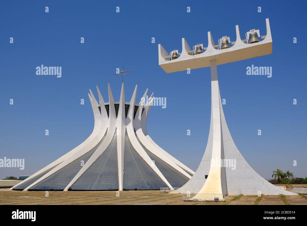 Brasile Brasilia - Cattedrale di Brasilia - Catedral Metropolitana Nossa Senhora Aparecida Foto Stock
