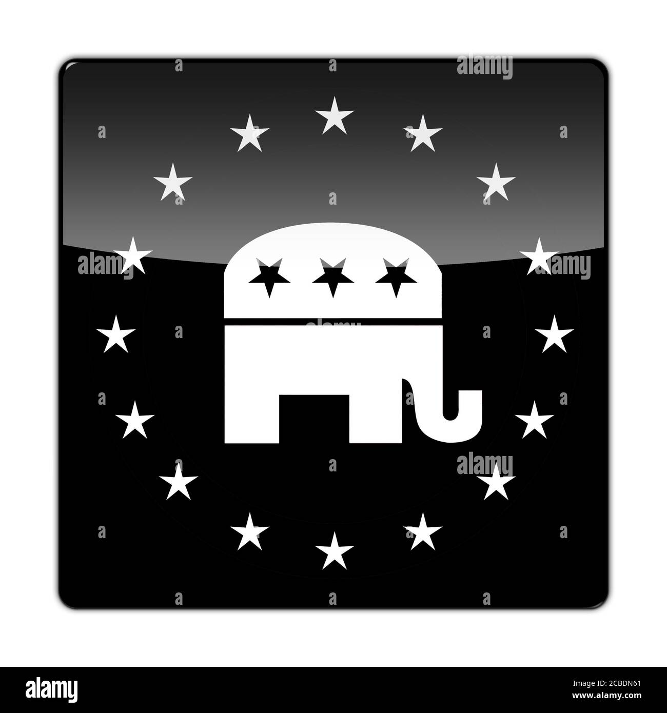 Icona del partito repubblicano Foto Stock
