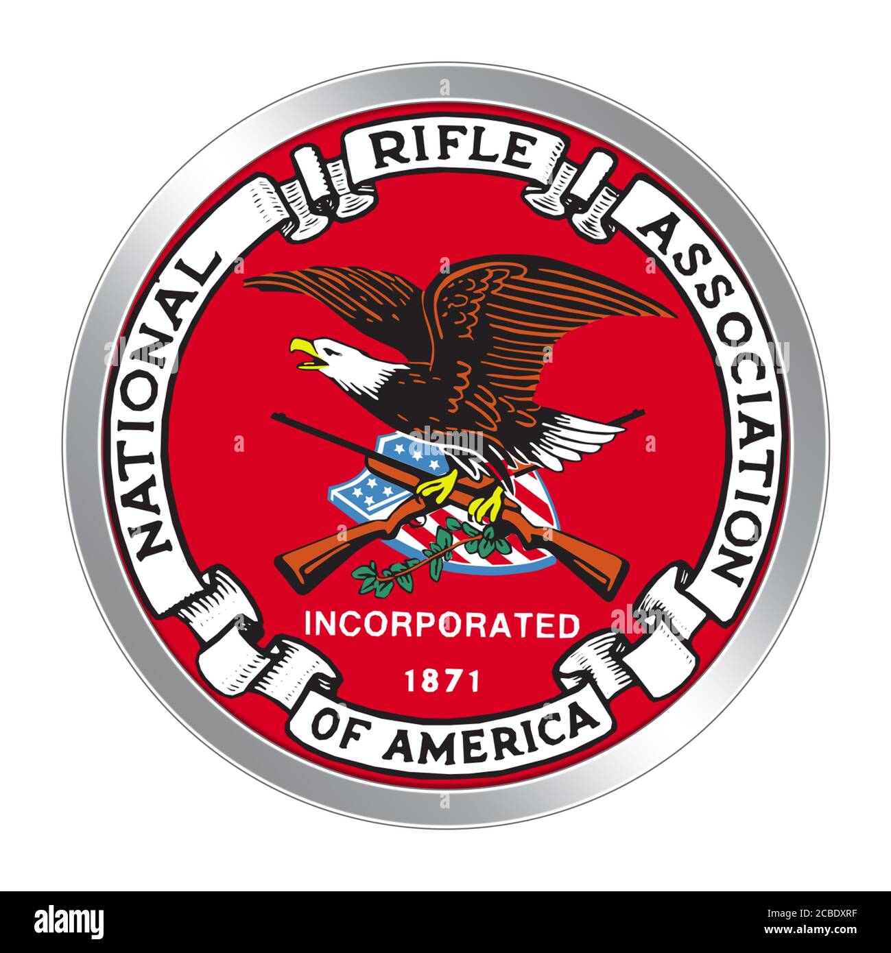 NRA National Rifle Association icona logo Foto Stock