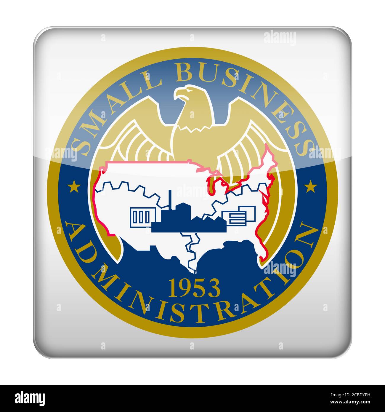 Small Business Administration SGB icona logo Foto Stock