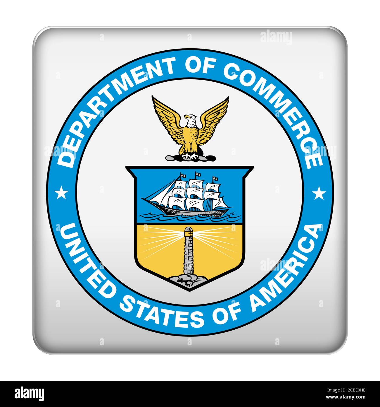 Del Dipartimento del Commercio degli Stati Uniti il logo icona Foto Stock