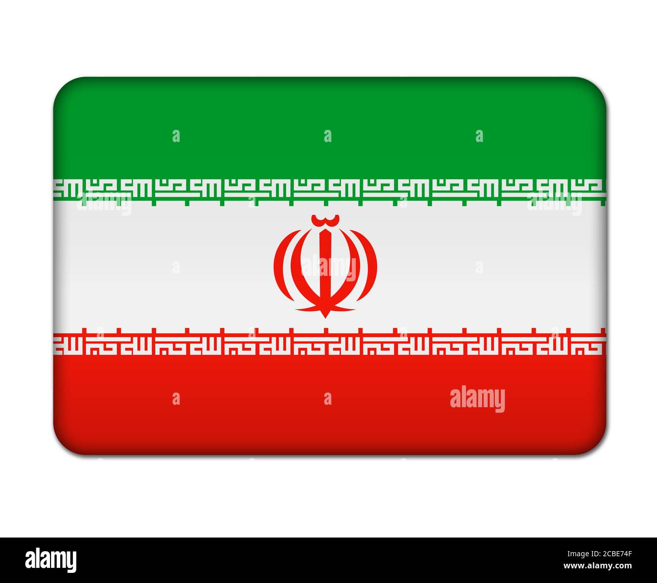 Bandierina dell'Iran Foto Stock