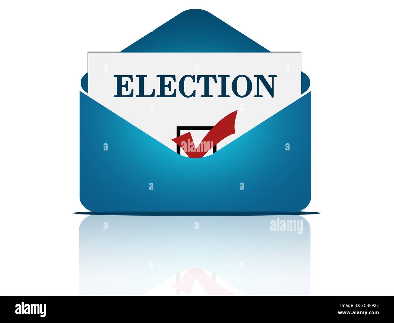Il voto postale concept Foto Stock