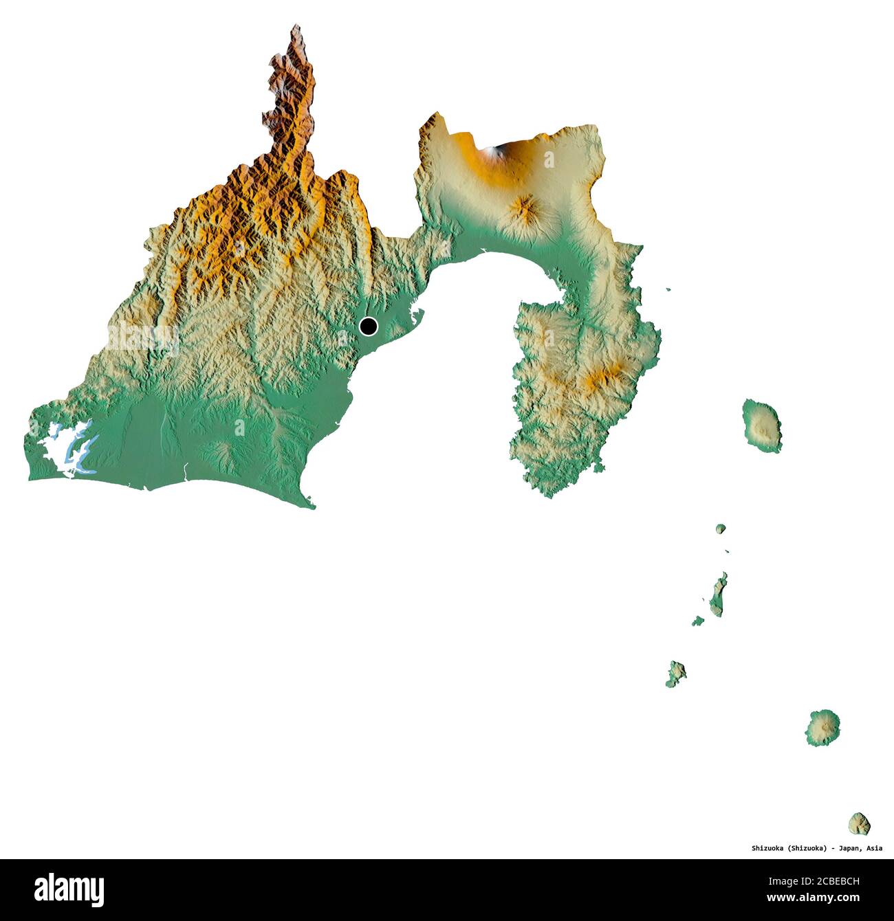GELS Mappa Del Giappone In Rilievo 2D, Poster Decorativo Su Tela