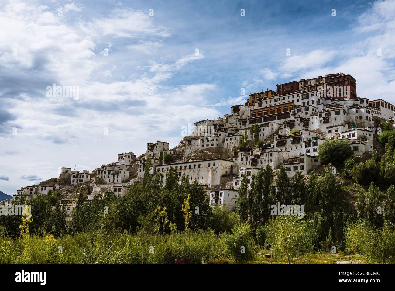 Monastero di Ticksey in Ladakh, India Foto Stock