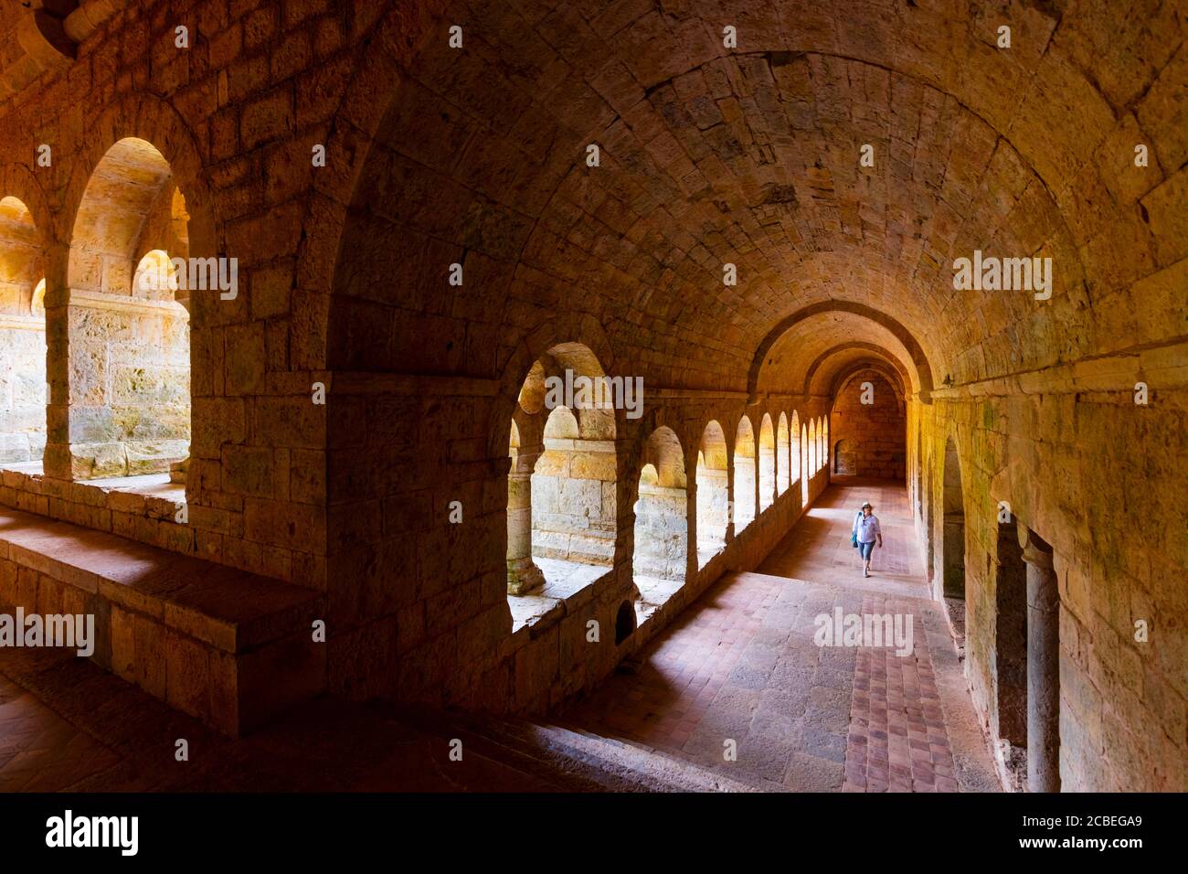 Abbazia di le Thoronet, l'Abbaye du Thoronet, Dipartimento del Var, architettura cistercense, Provenza, Francia, Europa Foto Stock