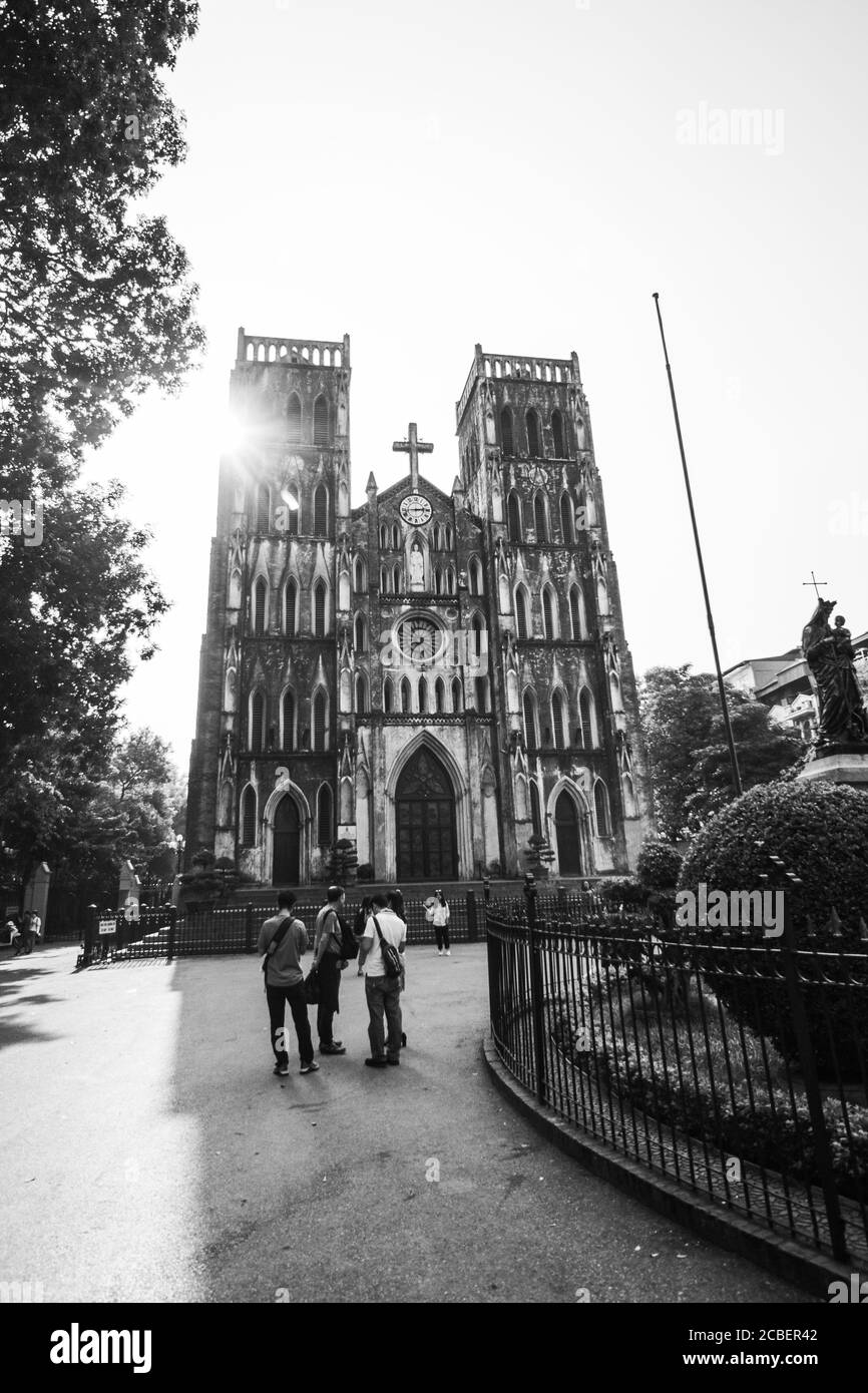 Cattedrale di San Giuseppe ad Hanoi Foto Stock