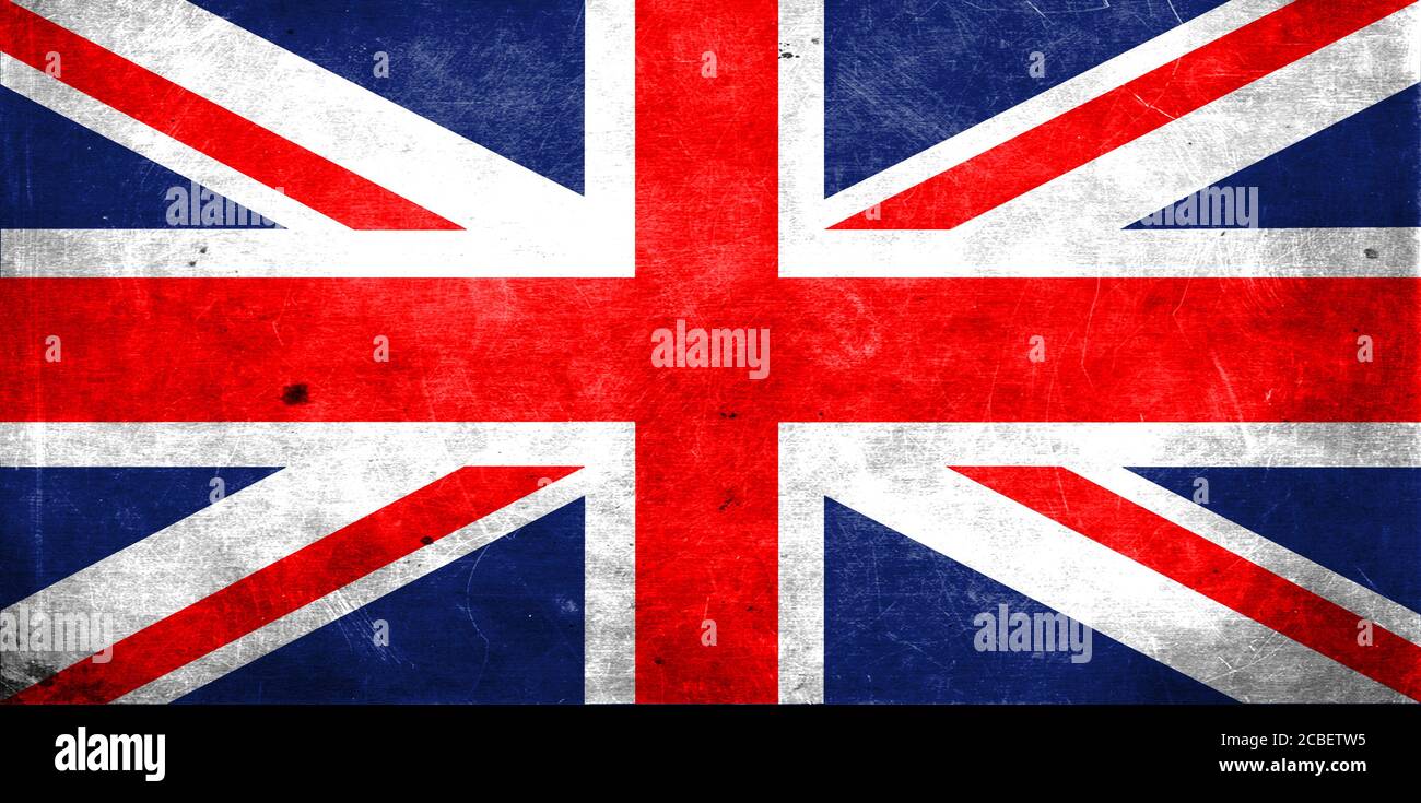 Bandiera inglese Union Jack Foto Stock