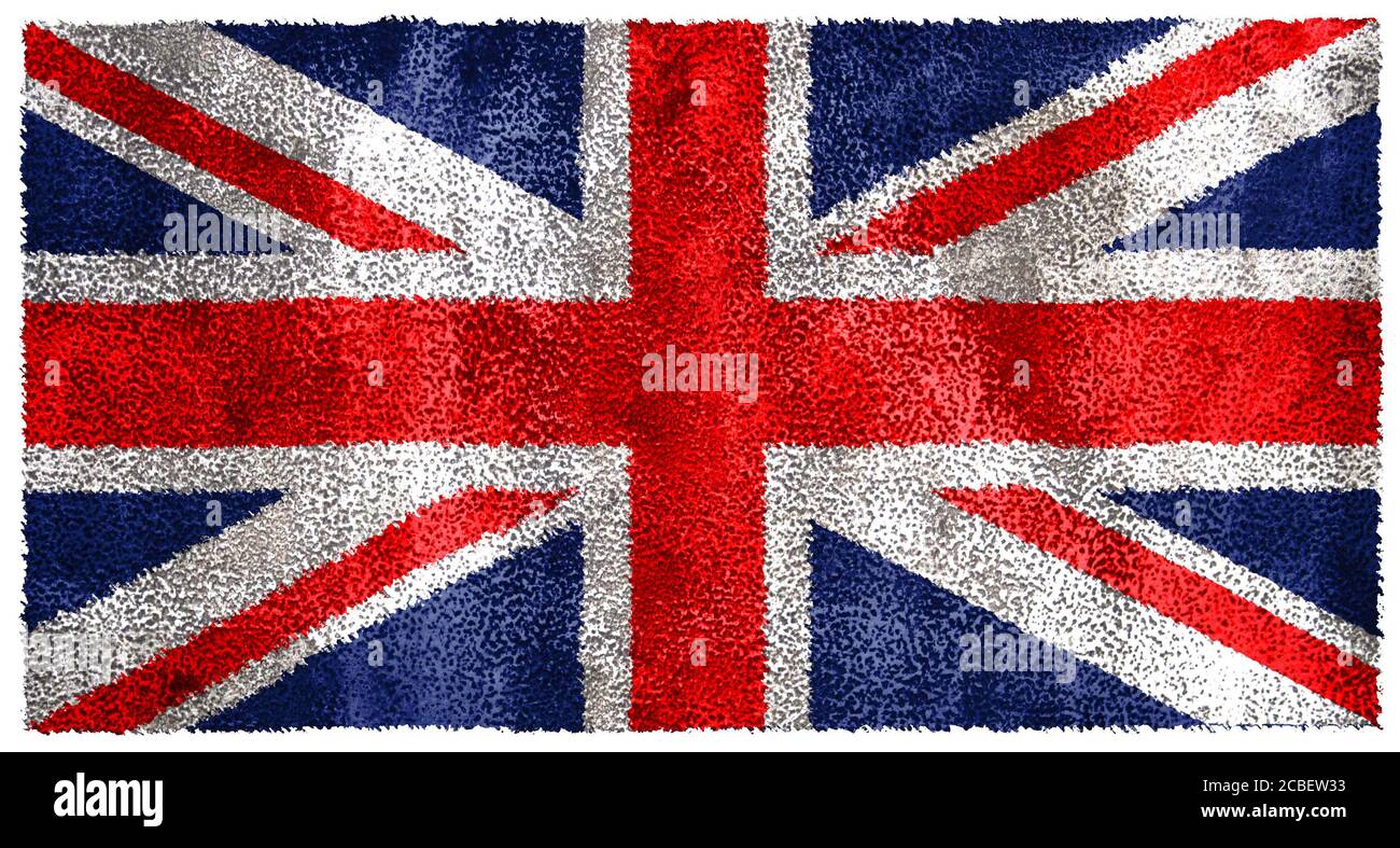 Bandiera inglese Union Jack Foto Stock