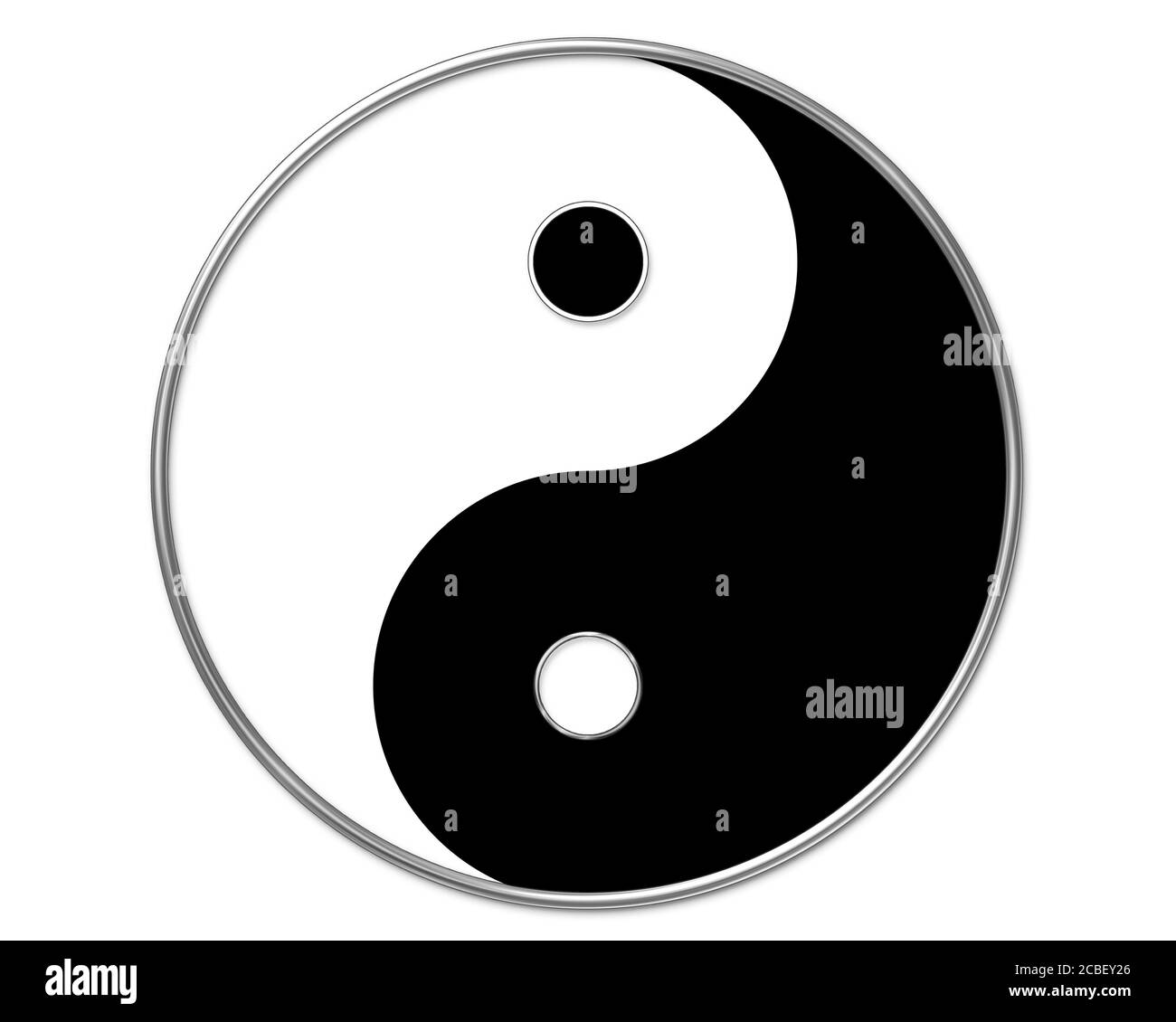 Yin e Yang simbolo Foto Stock