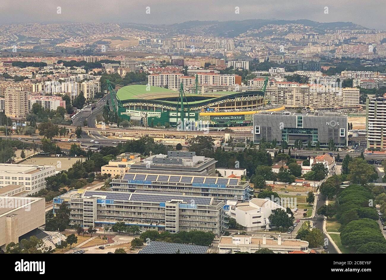 Lisbona, Portogallo, 12 agosto 2020, Estádio José Alvalade XXI, stadio di calcio alla sessione di allenamento per la finale della partita della UEFA Champions League torneo RB LEIPZIG - ATLETICO MADRID nella Stagione 2019/2020. © Peter Schatz / Alamy Live News - LE NORMATIVE UEFA VIETANO QUALSIASI USO DI FOTOGRAFIE come SEQUENZE DI IMMAGINI e/o QUASI-VIDEO - Notizie nazionali e internazionali - Agenzie DI stampa SOLO per uso editoriale Foto Stock