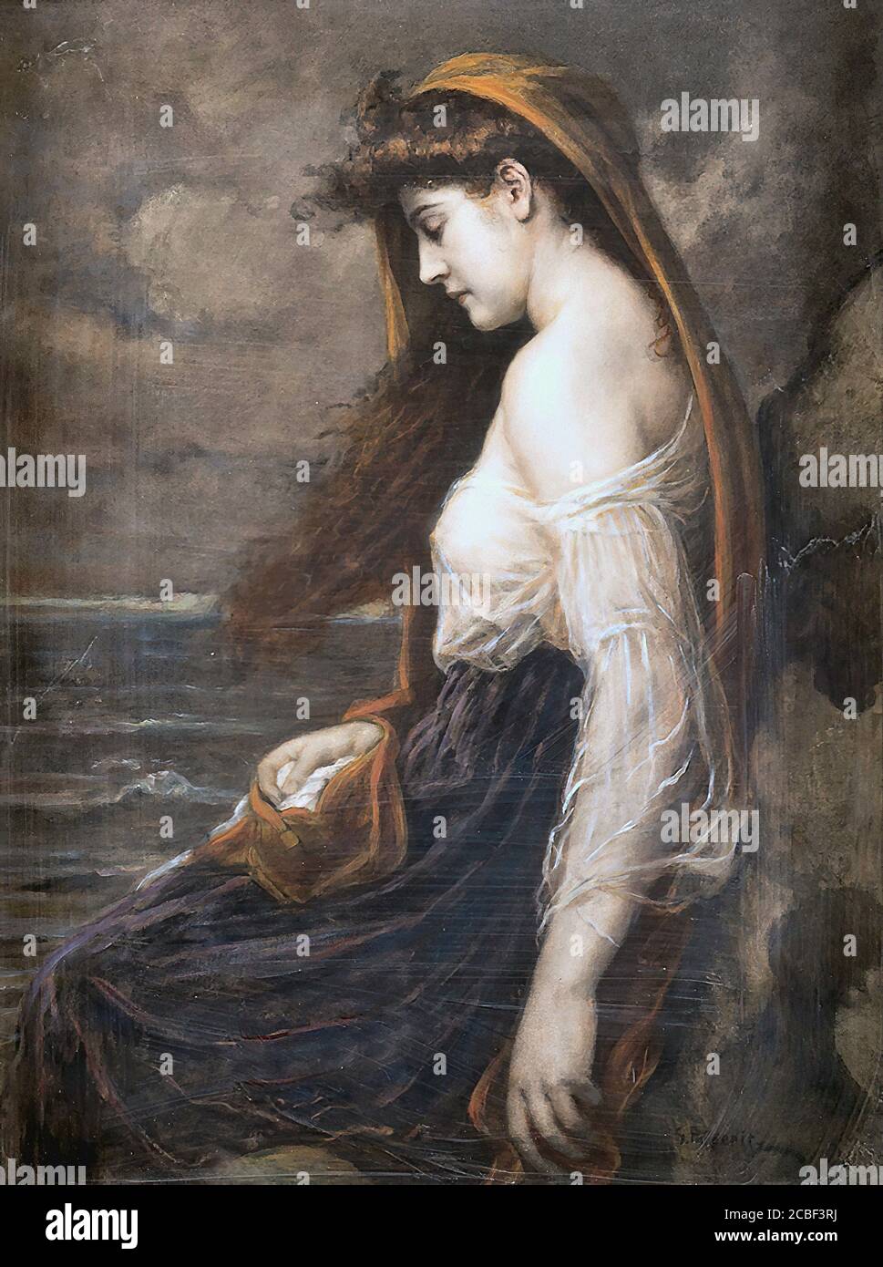 Papperitz Georg - dolore - Scuola tedesca - XIX secolo Foto Stock