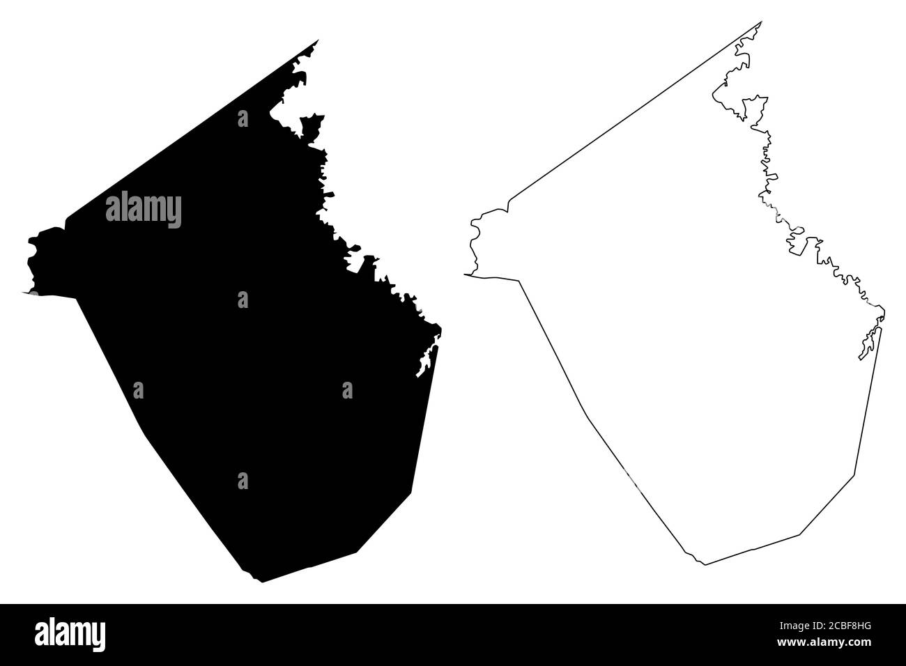 Caldwell County, Kentucky (Stati Uniti, Stati Uniti d'America, Stati Uniti, Stati Uniti, Stati Uniti) mappa vettoriale illustrazione, schizzo scrimolo Caldwell mappa Illustrazione Vettoriale