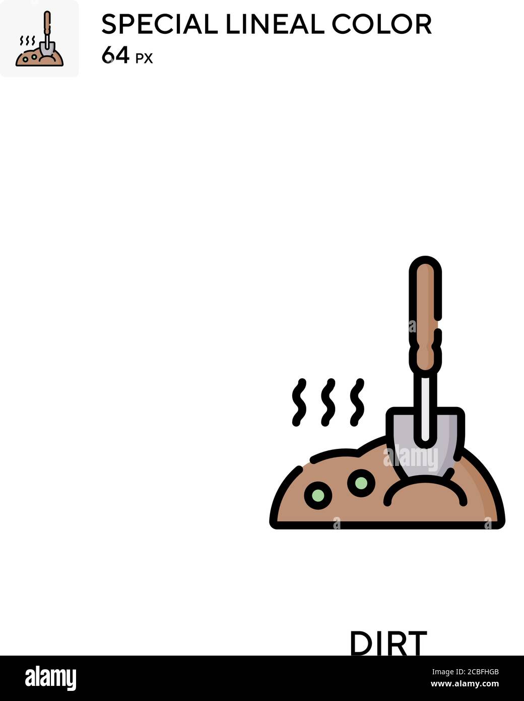 Icona vettore dirt Simple. Icone di sporcizia per il vostro progetto di affari Illustrazione Vettoriale