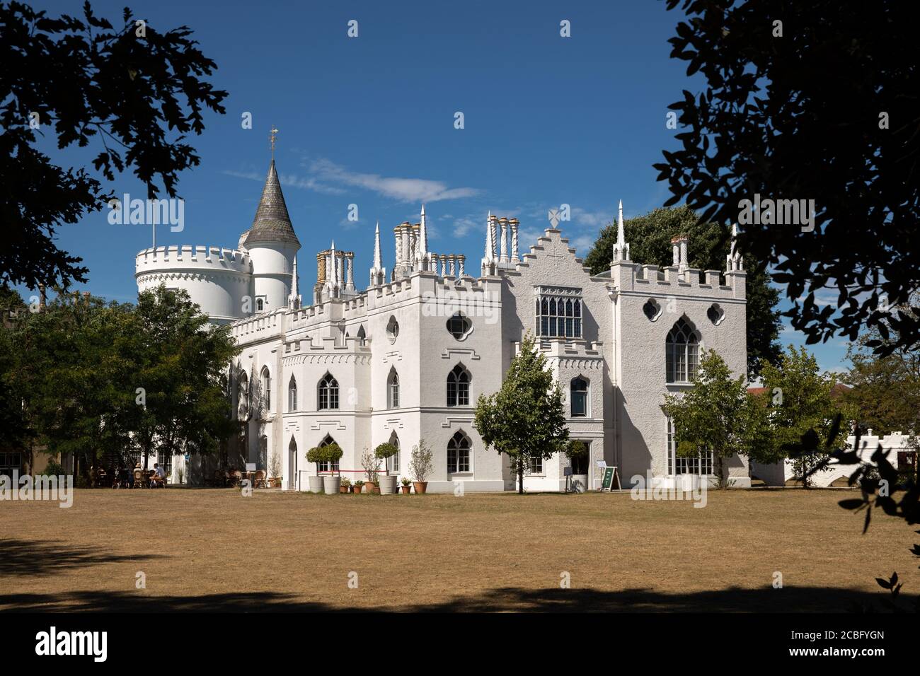 Strawberry Hill House and Gardens, Twickenham, Londra, Regno Unito Foto Stock