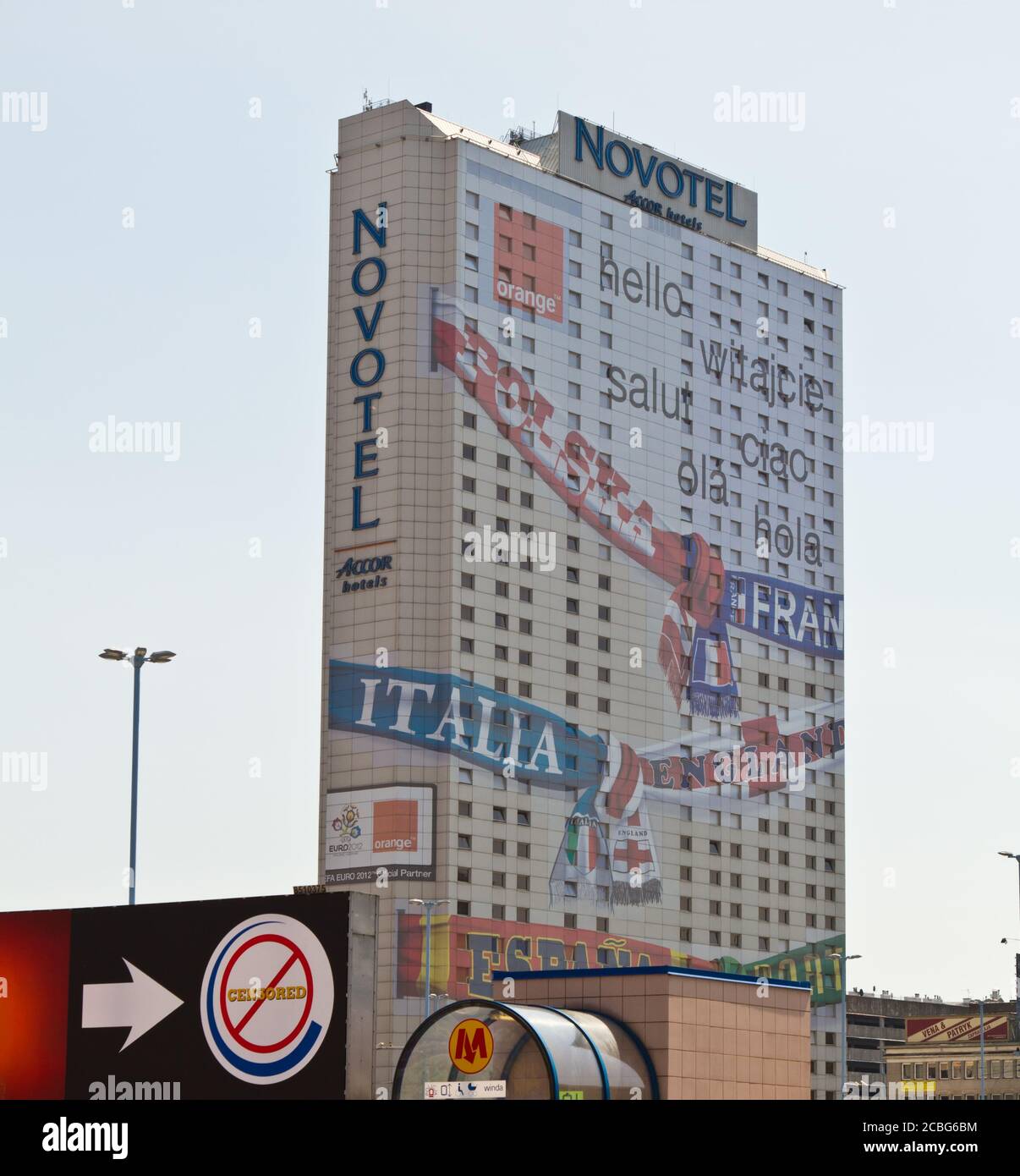 Edificio del centro di Varsavia, Polonia Foto Stock