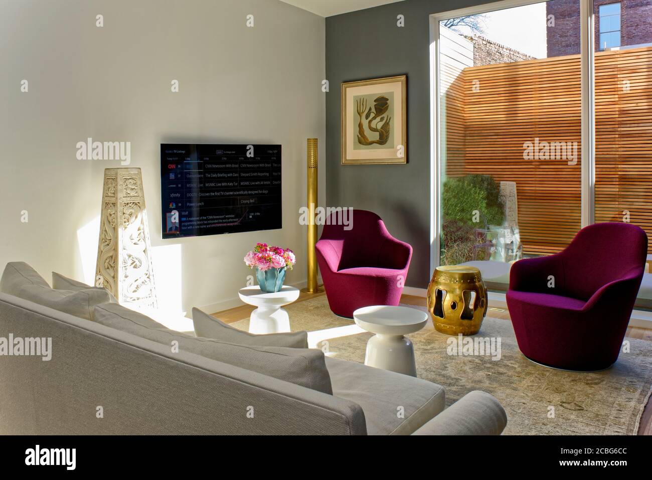 Design del soggiorno Foto Stock