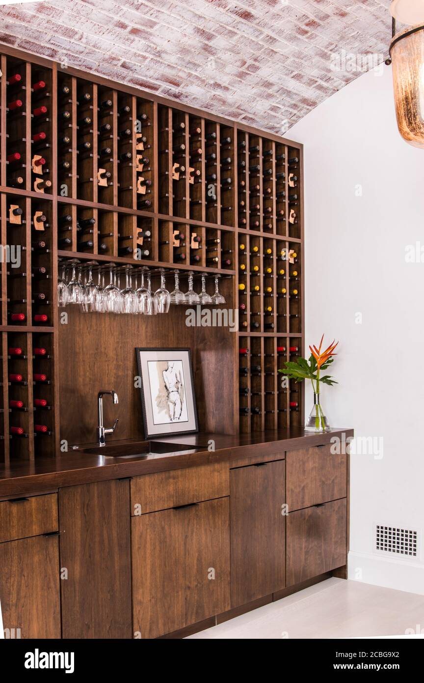 Wine Bar personalizzato Foto Stock