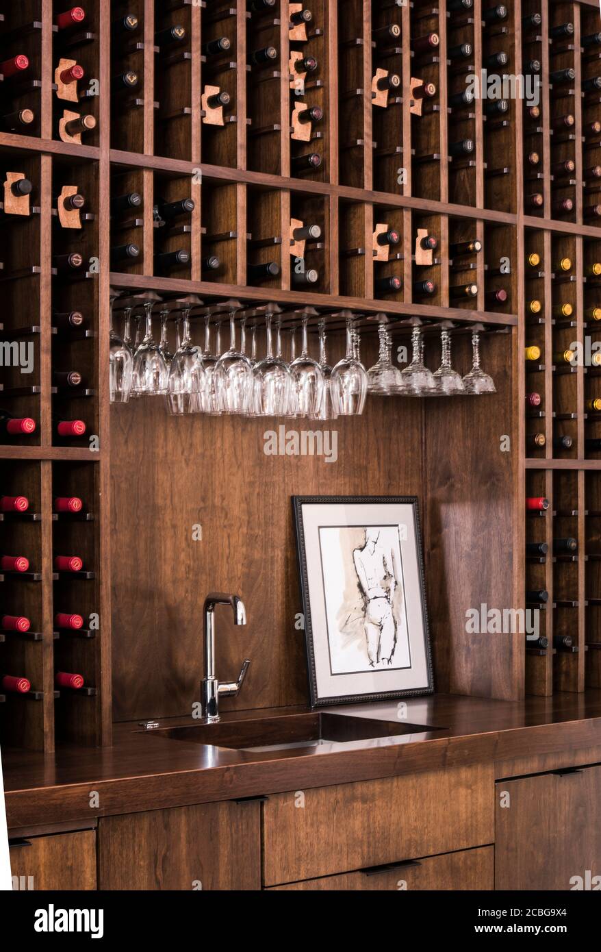 Wine Bar personalizzato Foto Stock