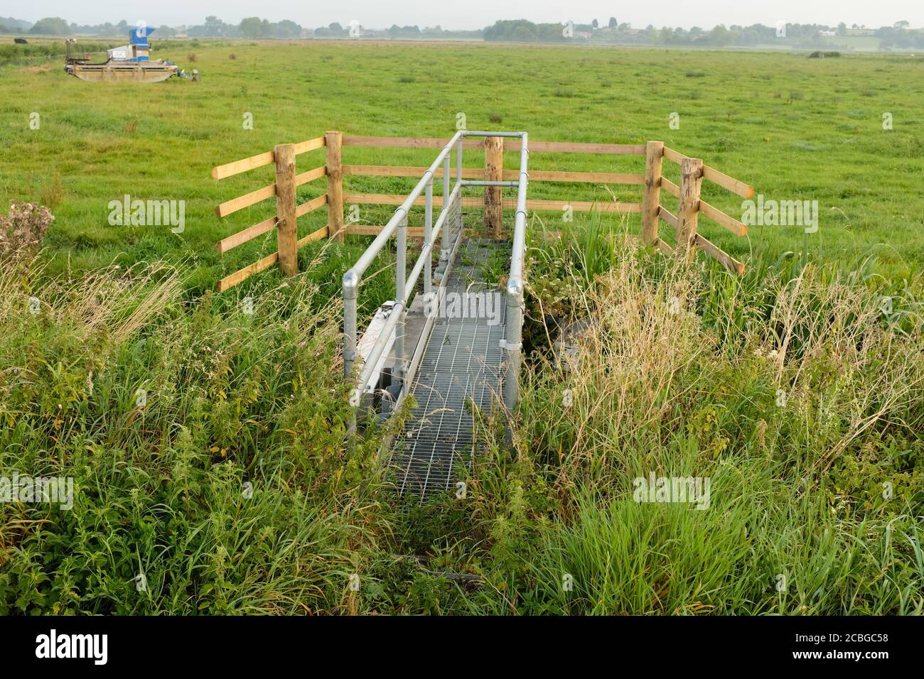 Agosto 2020 - piattaforma di accesso al sistema di controllo dei livelli di drenaggio, Foto Stock