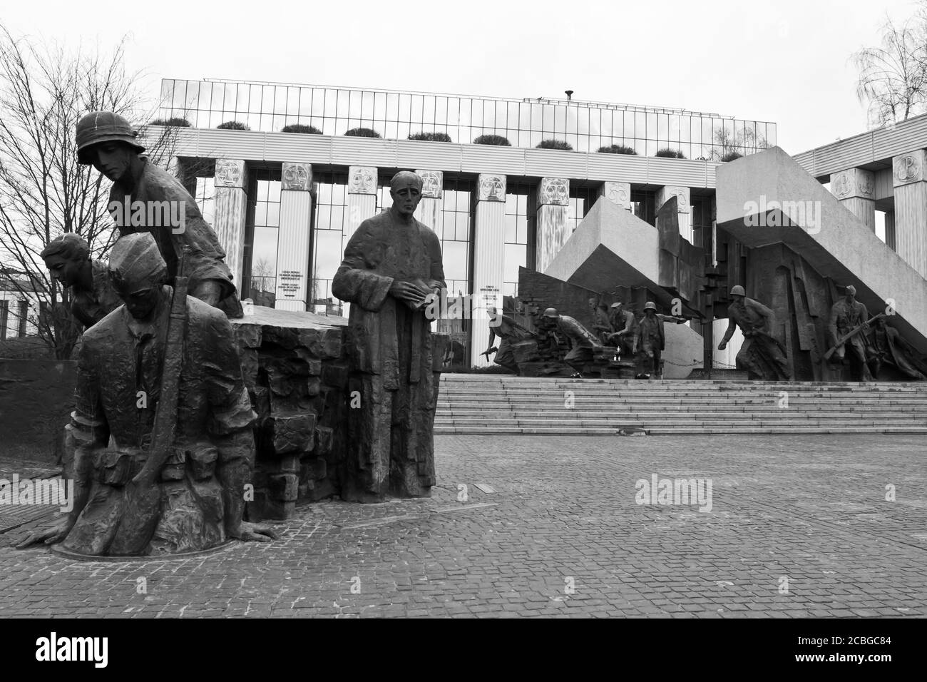 Insurrezione di Varsavia monumento Foto Stock