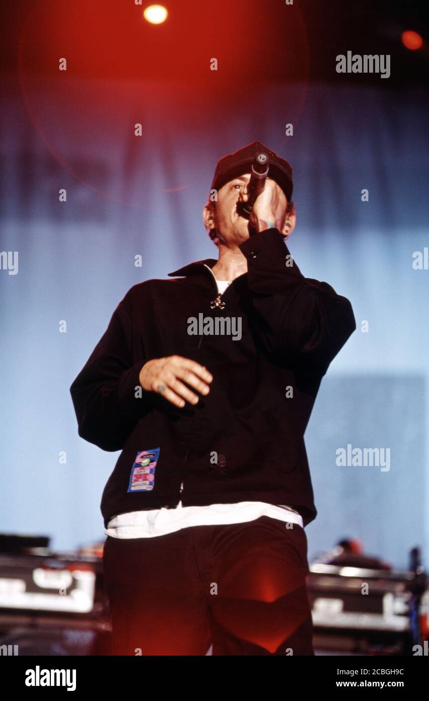 Linkin Park al Reading Festival 2003, Reading, Berkshire, Inghilterra, Regno Unito. Foto Stock