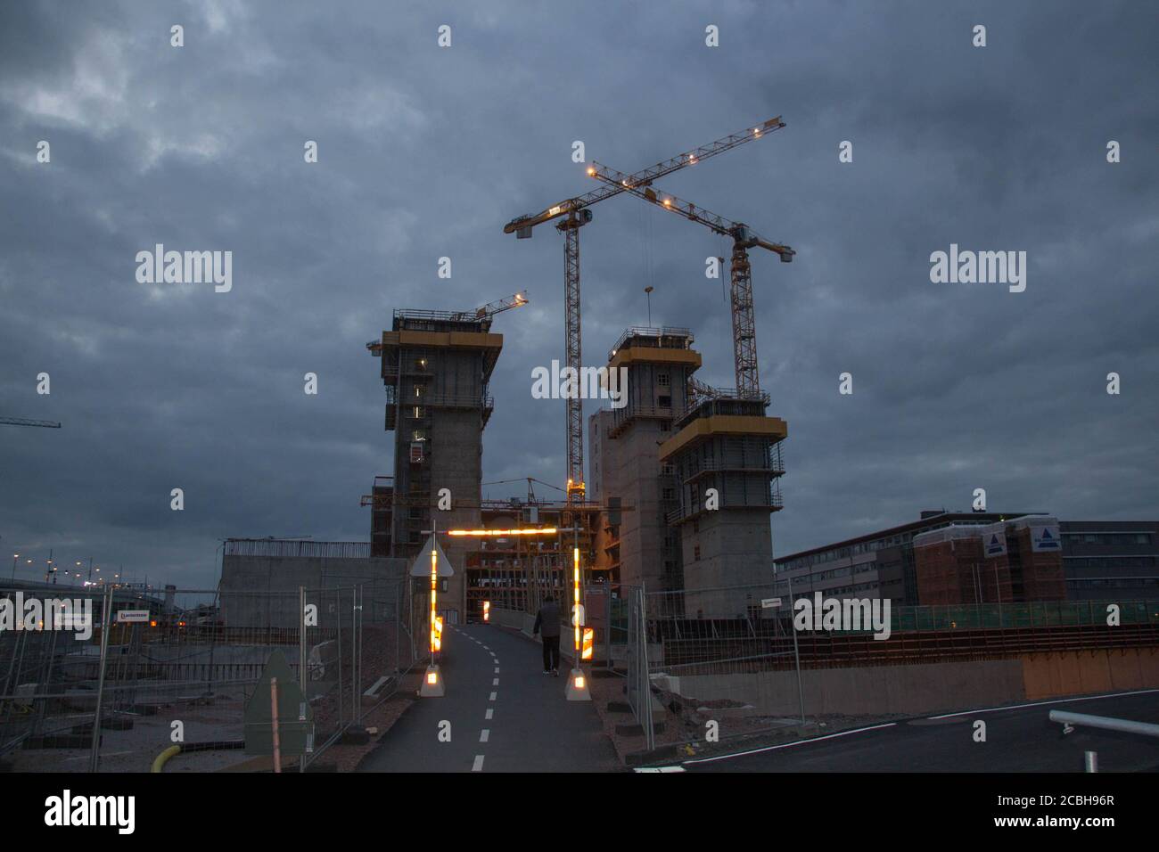 Goteborg, Svezia - Giugno 17 2019: La vista dei lavori a Goteborg al tramonto il 17 2019 giugno a Goteborg, Svezia. Foto Stock