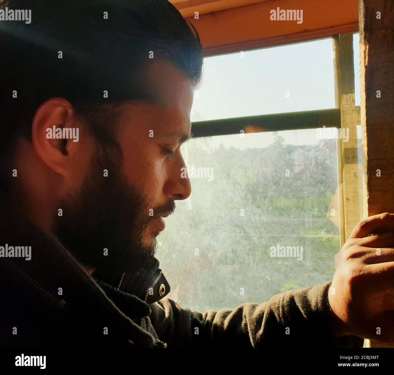 Case galleggianti in legno e ponti sembrano belli. Foto Stock