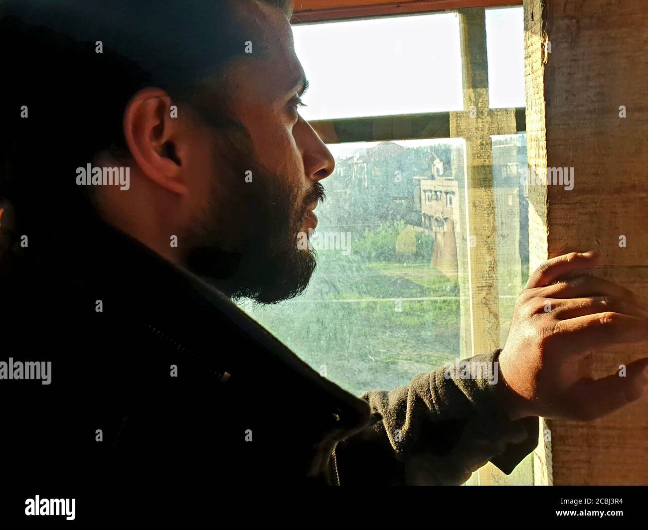 Case galleggianti in legno e ponti sembrano belli. Foto Stock