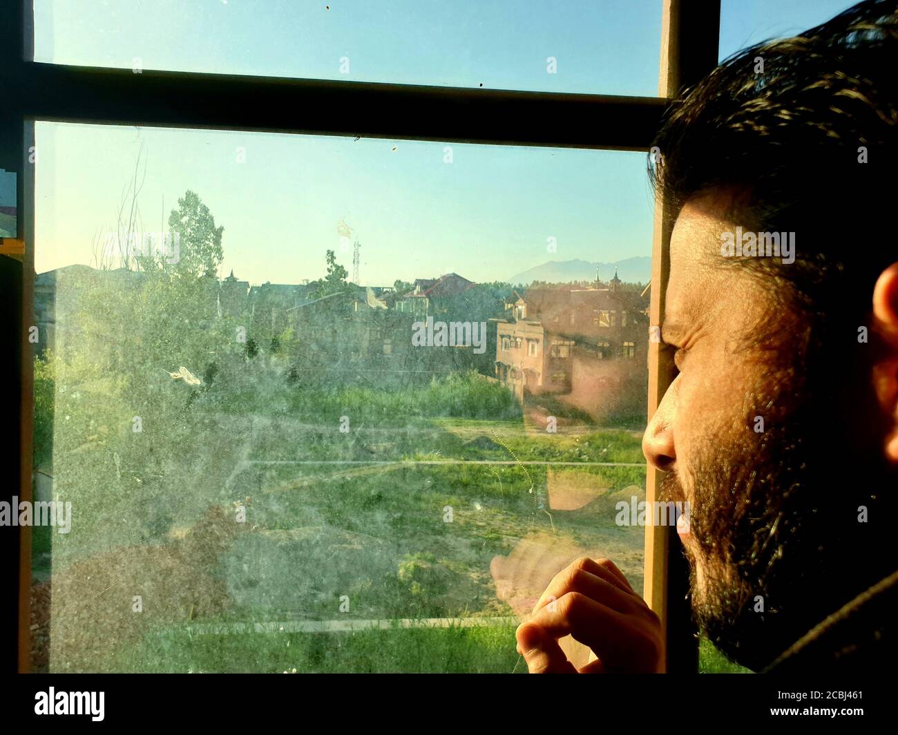 Case galleggianti in legno e ponti sembrano belli. Foto Stock