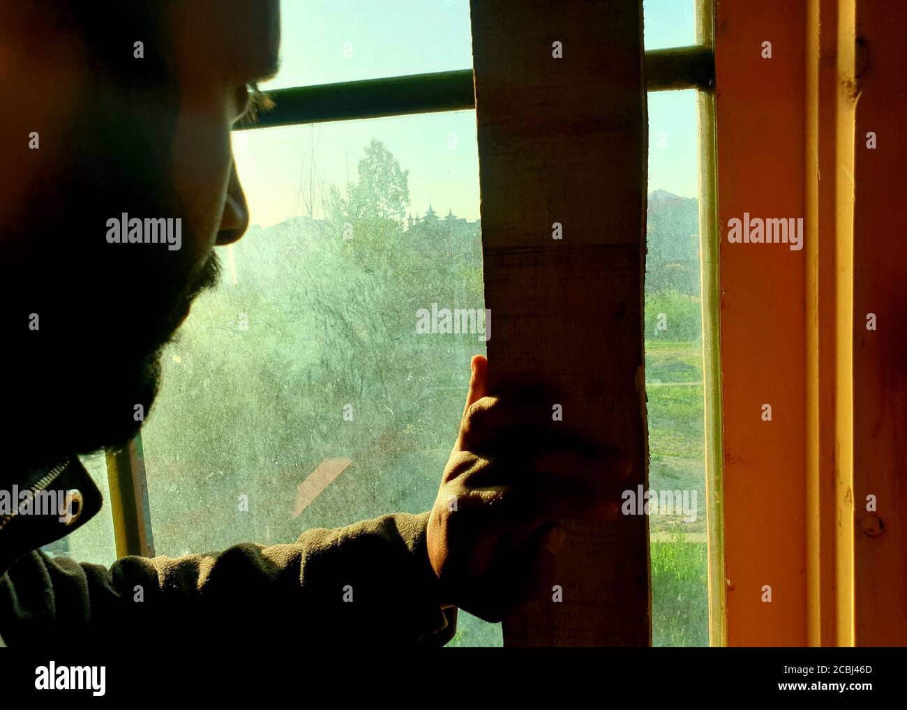 Case galleggianti in legno e ponti sembrano belli. Foto Stock