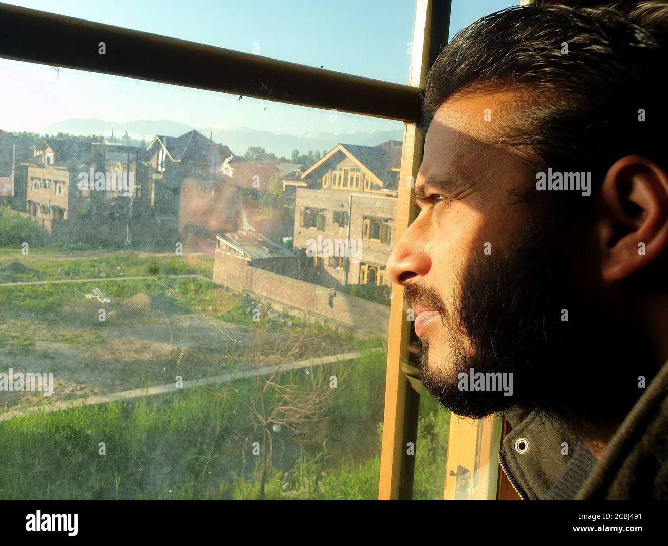 Case galleggianti in legno e ponti sembrano belli. Foto Stock