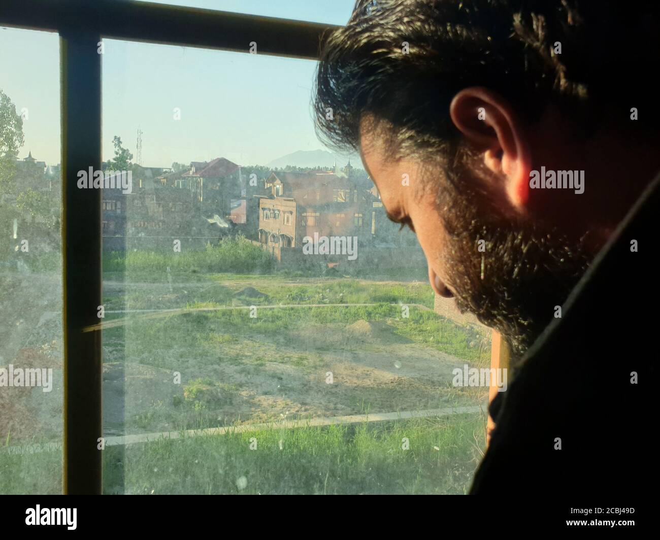 Case galleggianti in legno e ponti sembrano belli. Foto Stock