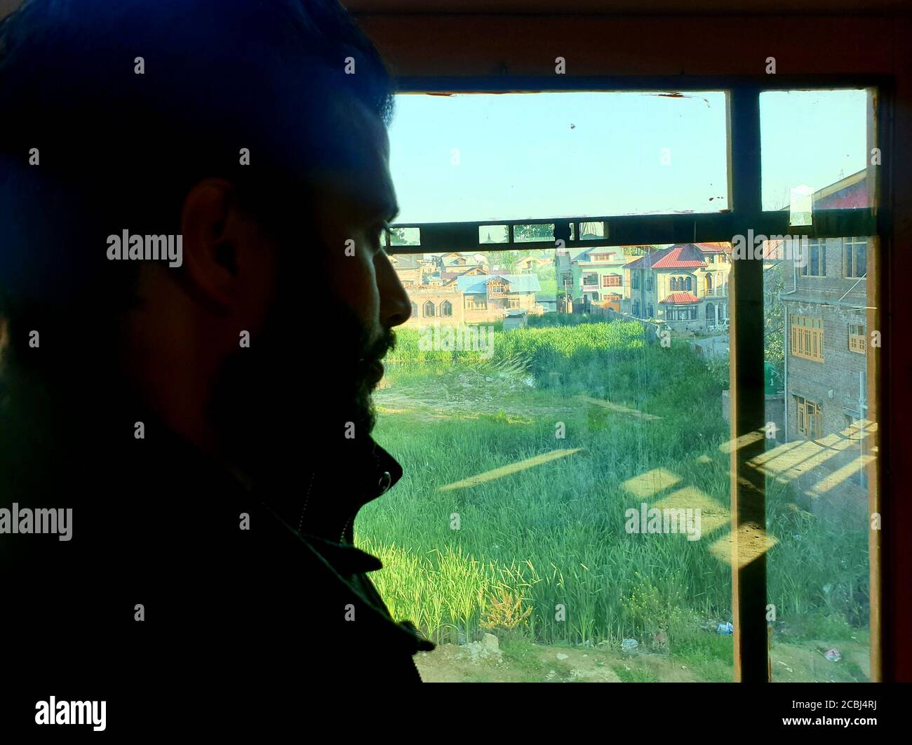 Case galleggianti in legno e ponti sembrano belli. Foto Stock