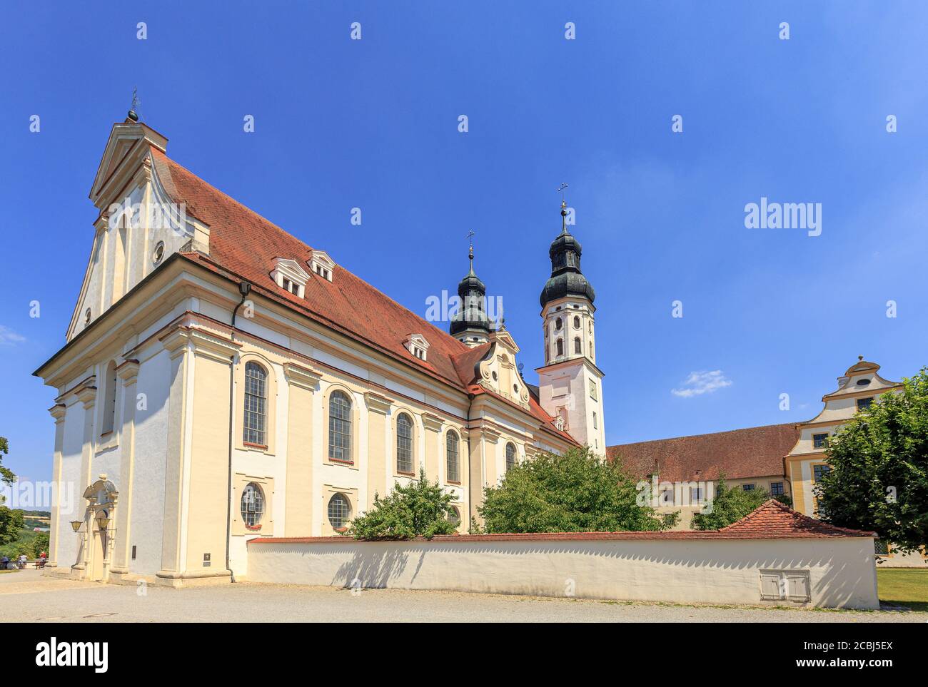Vista sul Mister dell'Abbazia di Marchtal a Obermarchtal Foto Stock