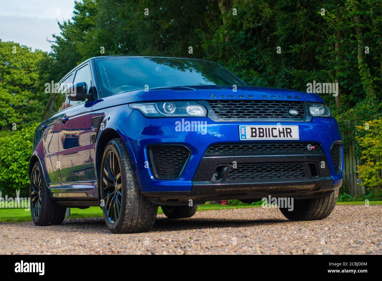 RANGE ROVER SPORT SVR BLU Foto Stock