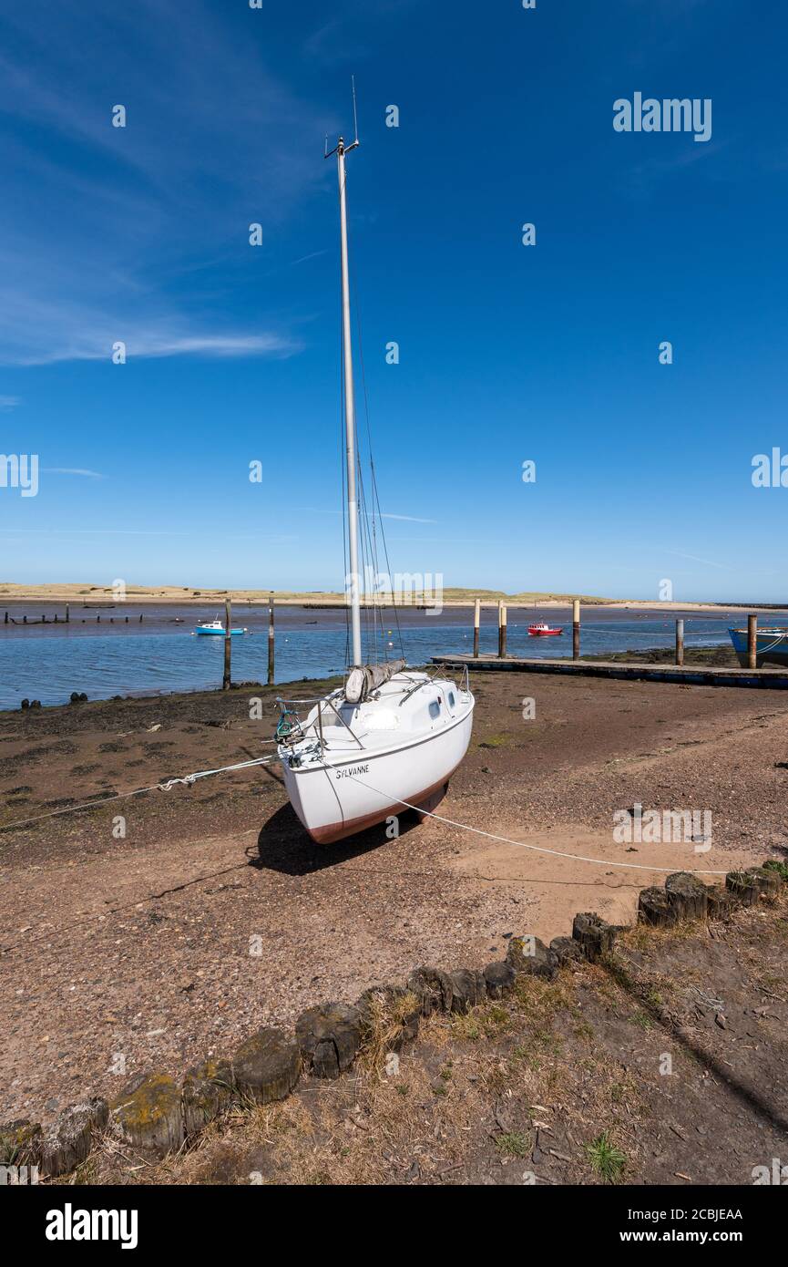 Passeggiata Boat Club, Wamble, Northumberland, Regno Unito Foto Stock