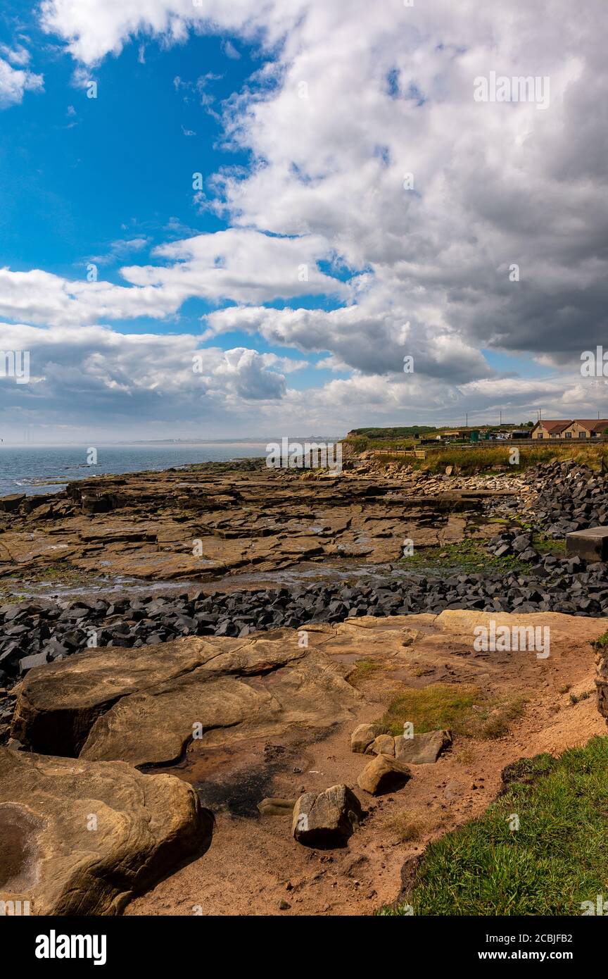 North Seaton Links, Newbiggin by the Sea, Northumberland UK da Spital Carrs Foto Stock