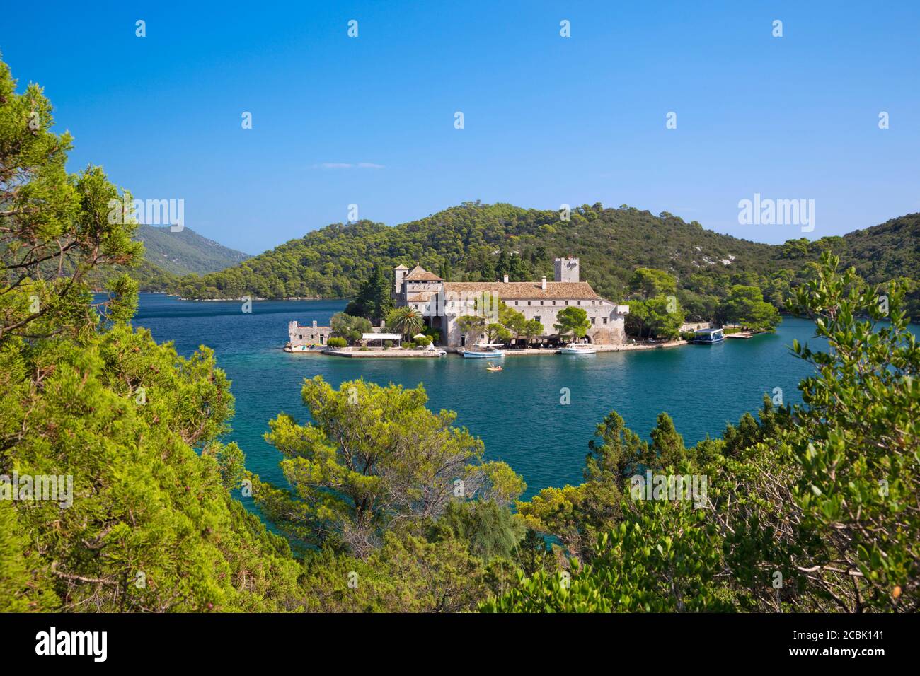 Croazia - La Santa Maria monastero benedettino sull'isola di Meleda. Foto Stock